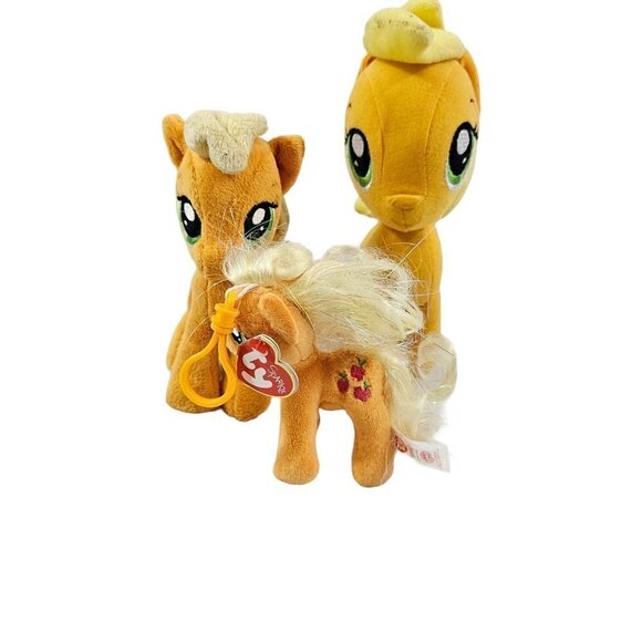 My Little Pony & TY Sparkle Apple Jacks Pony - Lot of 3 Ponies – Plush - Picture 15 of 16